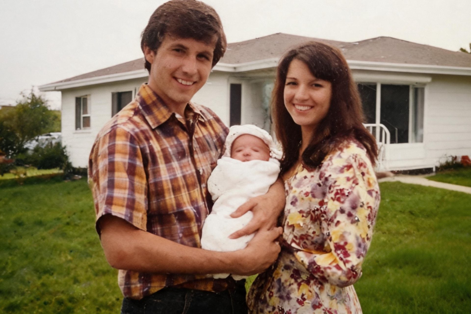 The same family snapshot restored with clean colors