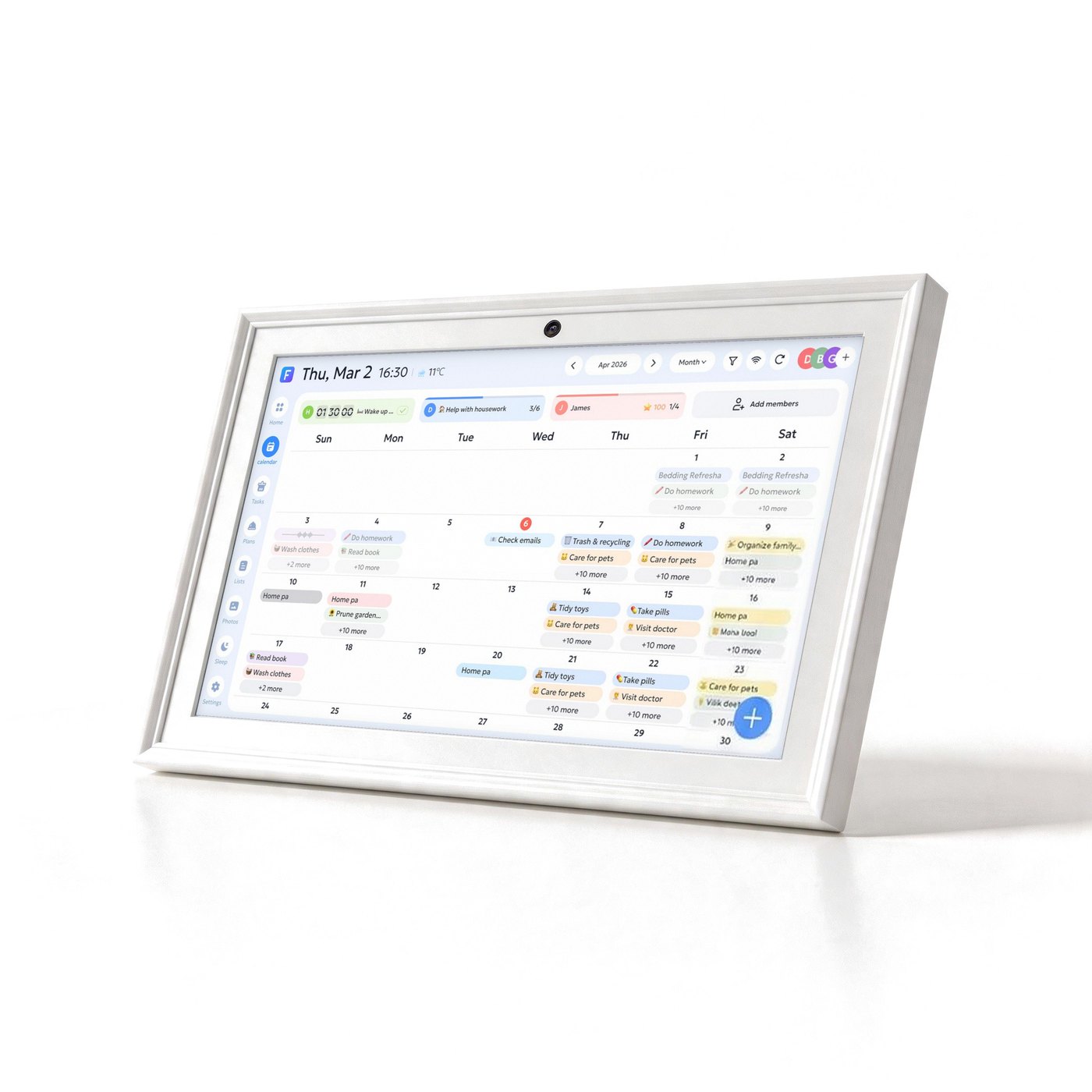 Home Calendar Display 15.6"